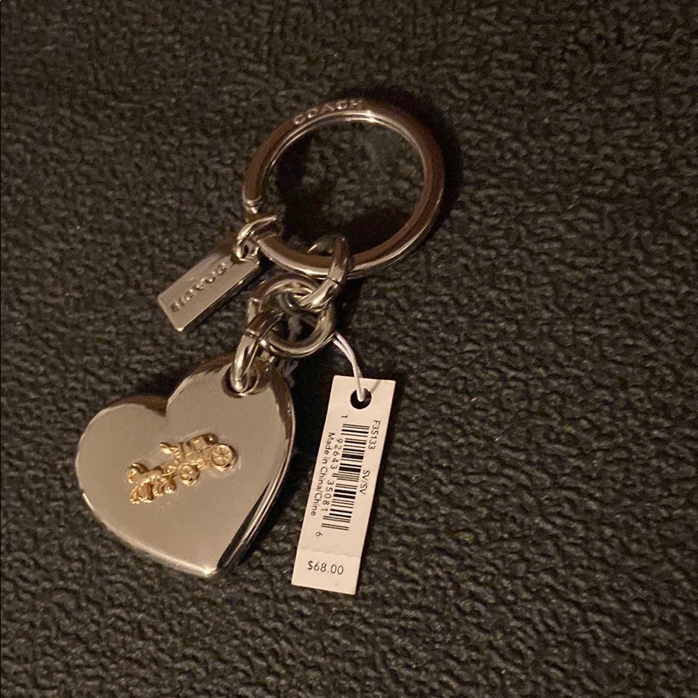 Coach Silver and Gold Key & Card Holder
